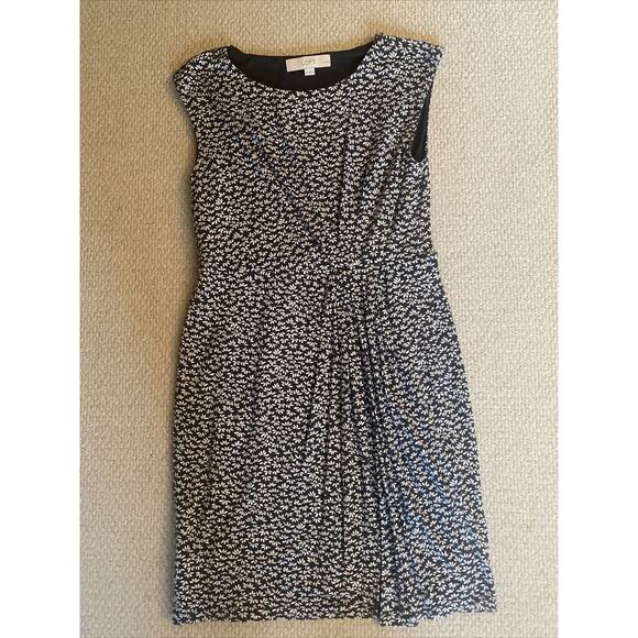Loft Pattern Sleeveless Dress - Size SP Petite - Picture 1 of 4